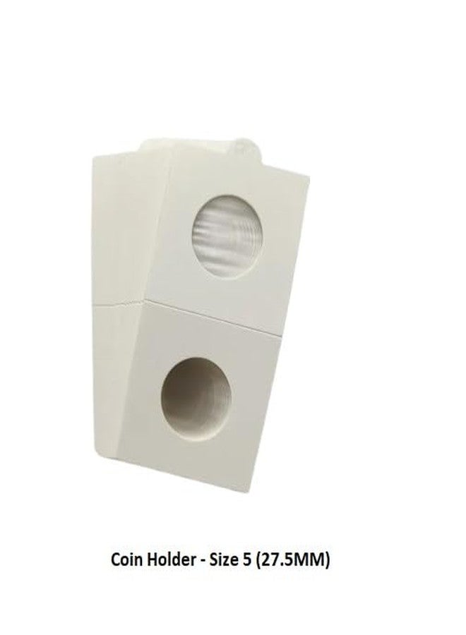 RCI Atoz Crafts Cardboard Coin Collecting Holders | Coin Collection Supplies - 50 Pcs | Size No. 6 (30mm, White) - Image 3
